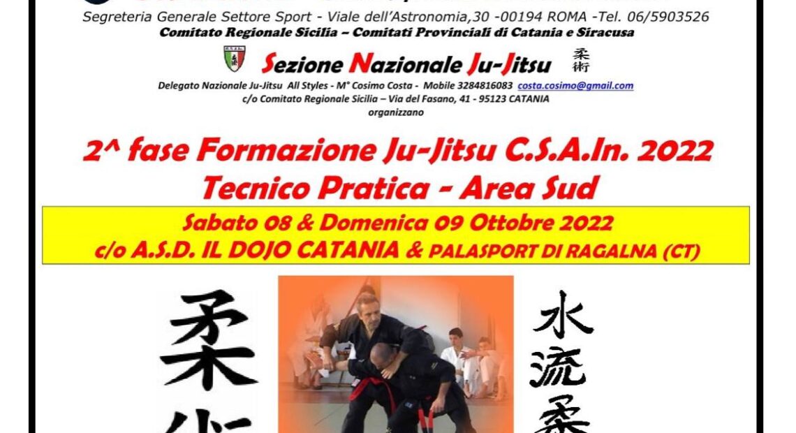 2° fase Formazione Ju-Jitsu CSAIn